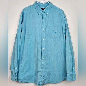 CHAPS Easy Care Men's Button Down XL Long Sleeve Shirt